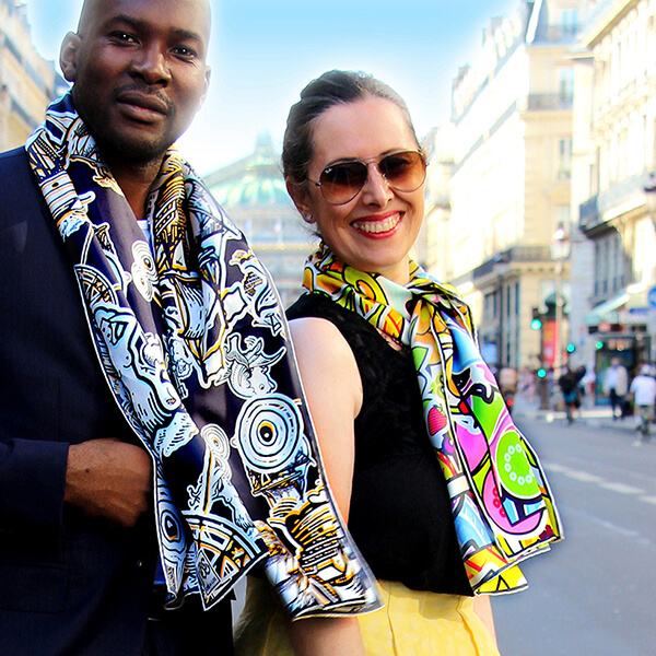 Foulards, châles et étoles de luxe pour femme