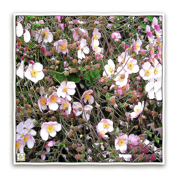 Foulard en soie Chromo Floral vue 1